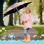 ALAZA Kids Umbrella for Girls Boys UPF 50+ Anti-UV Umbrella for Rain and Sun Age 3-8