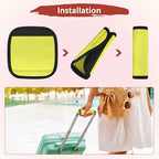 Luggage Handle Wrap [6PCS] - Neoprene Luggage Identifiers Use for Suitcases & Carry on & Travel Accessories - [Yellow-6IN/15CM] Comfort Grip Handle Cover