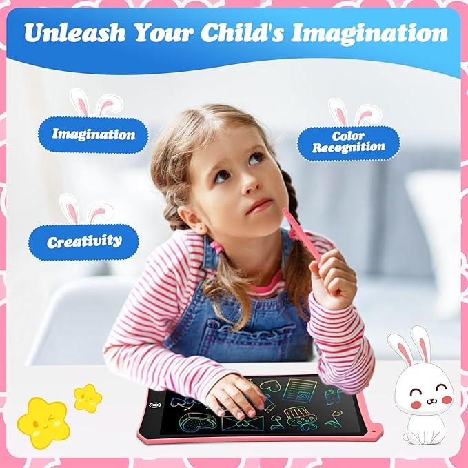 EooCoo Toddler Toys, LCD Writing Tablet for Kids 2 Pack, Kids Travel Essentials Drawing Pads, Toddler No Mess Coloring Sensory Educational Learning Toys, Age 3-5 Boys Girls Gifts - 10 Inch
