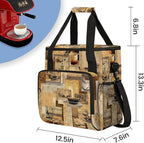 Coffee Maker Carring Bag Travel Storage Tote Bag Compatible with Keurig K-Mini or K-Mini Plus Portable Single Serve Coffee Brewer Case with Pockets for K-cup Pods(Bag Only)