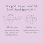 Nodpod Gentle Pressure Sleep Mask | Patented Light Blocking Design for Sleeping, Traveling & Relaxation - Wisteria