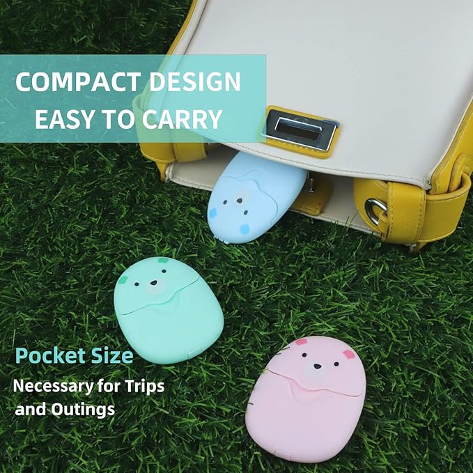 BAIKAFU 3 Boxes (150 sheets) Soap Paper Sheets Portable Disposable Travel Scented Bath Slice Sheet Foaming Paper Soap Confetti Slide Flakes for Travel, Hand Soap, Indoor, Outdoor, Camping Hiking.