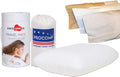 ProComf Travel and Camping Mate/Baby/Kid's/Teen's/Adult's Memory Foam Pillow (Snow White with Covers)