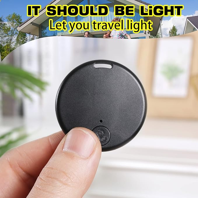 Konohan 5 Packs Smart Tracker Tag Item Finder Portable GPS Tracking Mobile Tracking Anti Loss Smart Device Key Finder Locator with Sound for Bags Wallets Backpacks Pets Keys Luggage(Classic)