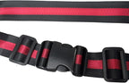 MAGARROW 1.5" Utility Luggage Straps with Buckle Adjustable, 4-Pack (RED/Black, 1.5 in x 3.2 ft)