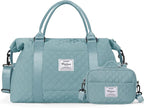 HYC00 Travel Duffel Bag,Carry-on Overnight Weekender Bags for Women,Sports Tote Gym Bag with Wet Pocket