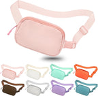Fanny Pack Crossbody Bag for Women and Men, Belt Bag for Hiking Bum Bag with Adjustable Strap,Casual Cell Phone Pouch，Waist pack for Running Workout Sports Travel Peach
