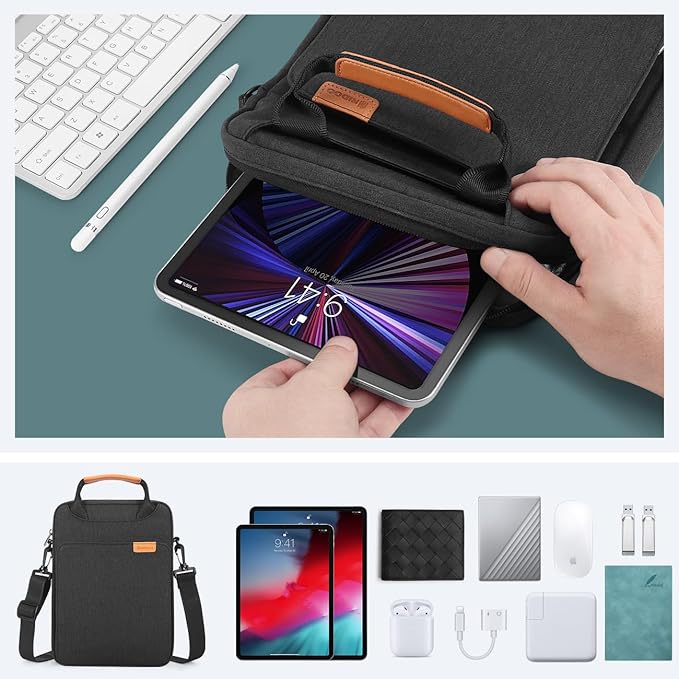 NIDOO Laptop Shoulder Bag 14 inch Laptop Sleeve for 14" MacBook Pro M3 M4/ 13.5 inch Surface Laptop 7 6 5 4/ Asus ZenBook 14/14" Lenovo ThinkPad X1 Carbon Yoga/Dell Latitude 7440/Galaxy Book3 pro