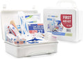 Primacare KC-25PP 25 Person Compact First Aid Kit with 157 Pieces Emergency Medical Supplies, Portable Kits for Home, School and Office, Wall Mount, 10x7x3 inches