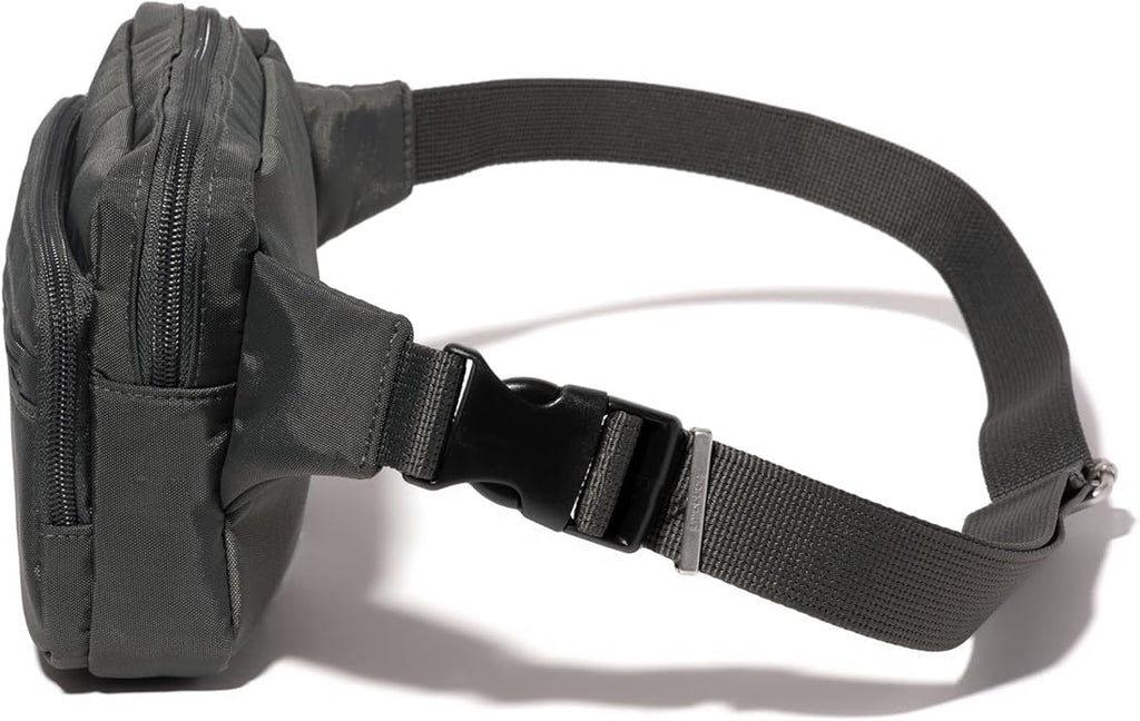 Baggallini Securtex Anti-theft Belt Bag 8.8"x5.5" Crossbody Fanny Pack for Women RFID Wallet Locking Zipper Travel Purse