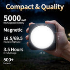 FLY2SKY Rechargeable Camping Lights 5000 mAh Tent Lights Portable LED Camping Lantern Survival Gear Essentials Camping Accessories for Hiking Backpacking Fishing Hurricane Emergency Power Outage（2PCS）