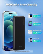 Miady 4-Pack Bulk 5000mAh + 10000mAh Portable Chargers