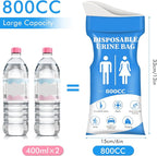 DIBBATU Disposable Urine Bag, 12/24 Pack Pee Bags for Travel for Women/Men, 800ML Emergency Portable Urinal Bag and Vomit Bags, Unisex Urinal Bag for Camping, Traffic Jams, Pregnant