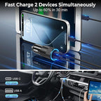 Car Charger USB C 3-Pack, Ancekoy 38W Dual Port PD + QC 3.0 Car Charger Adapter Fast Charging Cigarette Lighter Adapter for iPhone 16 15 14 13 12 11 Pro Max, Samsung, Tablet