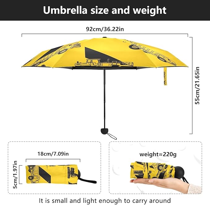 Cowboy Boots Pattern Umbrellas for Rain Windproof Small Folding Compact Mini Travel Umbrella for Purse Lightweight Portable Pocket for Women