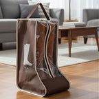 2pcs Boot Bags for Cowboy Boots Portable Boot Storage for Travel Dust Proof Boot Storage Organizer Tall Boots Shoe Cover Protector Bag （11.4" X 8.6" X 19"）