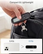 LUGGEX Luggage Weight Scale, Suitcase Scale, Luggage Scale Travel Digital, Travel Scale with Large LCD Display, Portable & Battery Included (Black, 1 Pack)