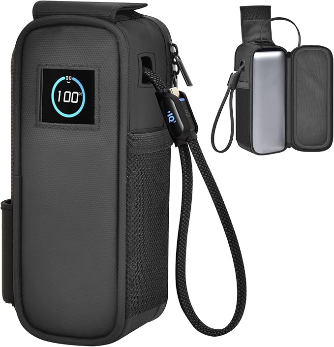 Case Compatible with Anker Laptop Power Bank 25,000mAh, Travel Carrying Holder for Portable Charger with Triple 100W USB-C Ports &Cables for Business Air Travel /Camping /Adventure Sports (Bag Only)