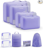 9 Set Packing Cubes for Travel, Gifts for Women Mom,Anti-Tearing Suitcase Organizer,OlarHike Vacation Essentials & Accessories for Cruise Ship