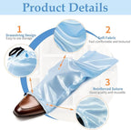 Ersmak 6 Pack Shoe Bags for Travel - Satin Shoe Bag with Drawstring - Baby Blue Shoe Storage Bags for Protecting Storage Shoes - 17.7 x 7.9 In
