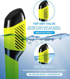 Aegend Snorkeling Gear for Adults Youth Kids, Snorkel Mask with Top Dry Valve - Panoramic View Anti-Leak and Anti-Fog with Mesh Bag for Snorkeling, Scuba Diving, Freediving & Swimming