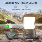 Camping Lantern,5000mAh Rechargeable Battery Emergency Lights for Power Outages,3 Colors,IPX4 Waterproof Portable Camping Tent Light for Home or Hurricane Hiking,1 Pack