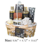 Mothers Day Gifts for Women Spa Day Gifts for Women, White Jasmine Peony Spa Gift Basket Set, Self-Care Relaxation Bath Kit, Nail Clippers, Bath & Body Care Set, Birthday, Christmas, Anniversary