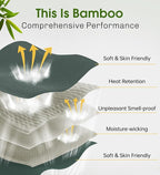 Bamboo Cotton Large Sleep Mask with Bluetooth Wireless Headphones - Blackout Eye Mask for Sleeping 3D Contoured Sleep Eye Cover Headband Ear Plugs Low Noise Hook for Men Women Better Experience (Grey)