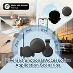 GPS Tracker No Subscription Twin Pack (Android), Car GPS Tracker, Car Tracker Device Hidden, 360 Days Battery, (Includes Keychain, Strap & Mount)
