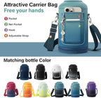 DYSANKY 1 Gallon Insulated Water Bottle | Upgraded Thickened Stainless Steel Metal Portable Sports Large Water Jug for Gym and Hiking with Carrier Bag, Handle Strap | BPA-Free 128 oz