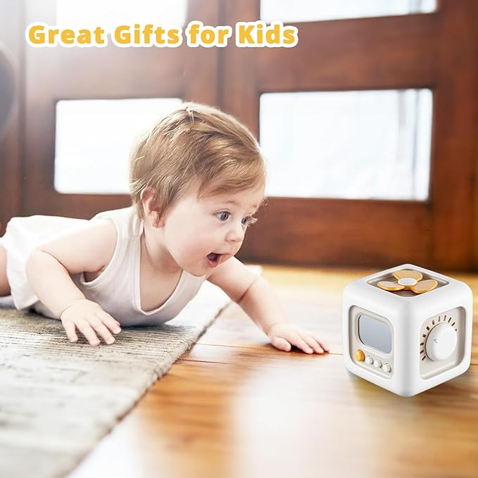 SOCBTNSO Busy Cube Toy for 1 Year Old Boy, Montessori Toys for 1+ Year Old, Travel Sensory Toys for Toddlers 1-3, Learning Fine Motor Skills| 1st Birthday Gifts 6 9 12 Months Baby