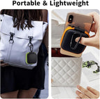 Earbud Case Portable EVA Carrying Case Storage Bag Cell Phone Accessories Organizer with Carabiner for Wired/Wireless Headphones, SD Memory Card, Camera Chips(Square, 5 Pack2)