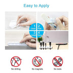 INCHOR White Cable Clips, Cord Organizer Cable Management, Cable Organizers USB Cable Holder Wire Organizer Cord Clips, 2 Packs Cable Straps for Desk Car Home and Office (5, 3 Slots)
