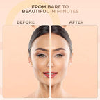 4pc KIT w/KABUKI BRUSH Mineral Makeup Bare Set Full Coverage Concealer Blush Foundation Powder (Beige)