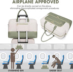 Travel Duffle Bag Weekender for Women - Carry-On Overnight Bag Personal Item Bag with Shoe Compartment & Wet Pocket Large Weekend Tote Bags with Toiletry Bag Hospital Bags for Labor and Delivery