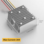 24V to 12V Converter, Step Down Converter 30A 360W for Heavy Duty Truck, Car, Vehicle, Boat, Solar System (DC15-40V Inputs)