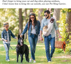 Wakytu Dog Sling Carrier for Small Dogs - Front Dog Carrier with Adjustable Strap - Hands Free Pet Papoose Bag for Chest - Suitable for Puppy, Small Dogs, and Cats for Outdoor Travel,15 lbs