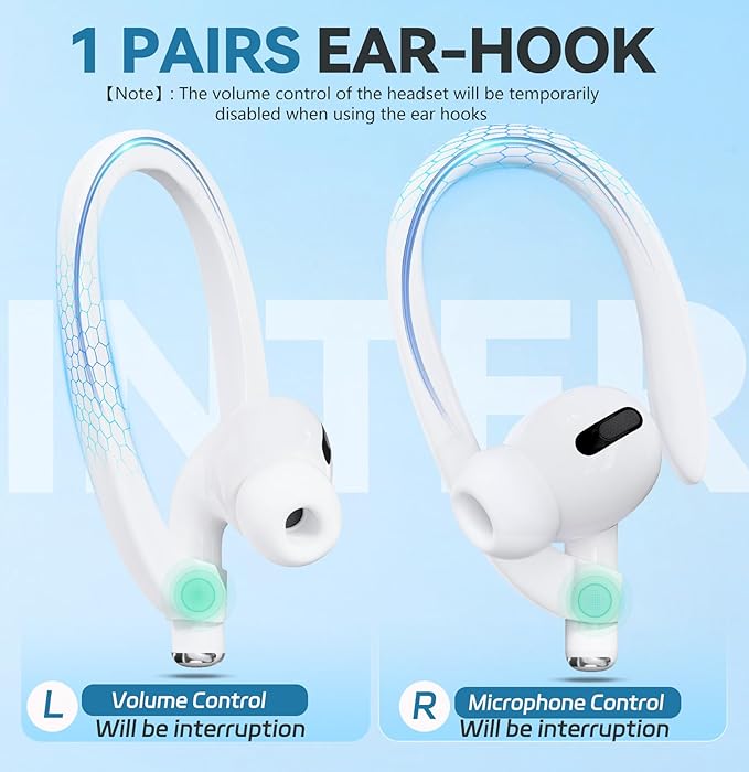 5 Pack Ultra Strong Magnetic AirPods Pro Straps, Anti-Lost Neck Cord for AirPods Pro 3 2025 ,AirPods 4th, AirPods Pro 2nd/1st, AirPod 3rd, AirPod 2nd/1st - 5 Pcs Silicone Sports Lanyard and 2 Ear Hook