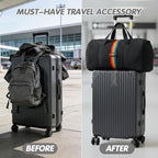 2Pcs Luggage Straps for Suitcases, Adjustable Luggage Connector Straps, Luggage Straps Bag Bungee, Add a Bag Easy to Travel Suitcase (Grey)
