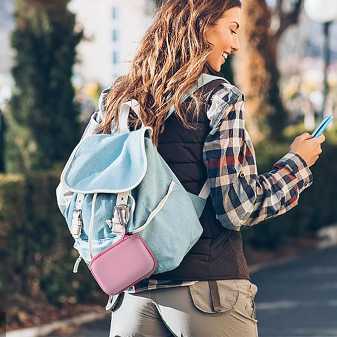 Portable Charger Power Bank Case for Swyop/for Feob/for Charmast/for JEJILL/for LanLuk/for VEGER/for iWALK/for Taegila/for Kuulaa and More Small Charging Battery Pack - Bag Only (Pink)