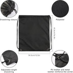 Kuhome 120Pcs Black Drawstring Backpacks Bulk String Bag Cinch Sack Pack Storage Knapsack Polyester Gift Bags Sports Drawstring Bags for Trip Party Gym Bags