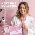 Spa Luxetique Gifts for Women, Bath and Body Gifts Set 6pcs Gift Baskets Rose Bath Sets for Women Valentine's Day Gifts for Her