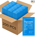 200 Pack Travel Laundry Detergent Bulk, Portable Single Use Liquid Laundry Soap, Verbena Scented, 20ml Mini Individual Pack TSA Approved Travel Size for Traveler, Cruise, Hostel & Camping Essentials