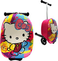 Fast Forward Hello Kitty 18" Ride-On Suitcase Scooter - Lightweight Carry-On Foldable Scooter Luggage