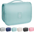 Toiletry Bag Travel Bag with Hanging Hook, Waterproof Capacity Hanging Multifunctional Makeup Bag for Toiletries, Portable Cosmetic Bag Travel Organizer for Women and Men(Light Blue)