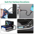 Bkduice 1ft Short iPhone Charger Cable 10 Pack Bulk, Multipack USB A to Lightning Cord 12 inch, Small iPhone Charging Cable for Fast Charging Station Compatible with iPhone 14 13 12 11 Pro Max 8 iPod