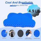 Thicken 19.7in Seat Cushion, Gel Seat Cushion for Long Sitting–Office Chair, Wheelchair, Car Cushion, Large Cooling Pad for Back Pain, Sciatica, Tailbone Pain Relief