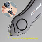 Stinger Personal Safety Alarm Keychain Emergency Tool, Panic Alarm Siren, Seatbelt Cutter, Car Window Breaker, Safety Device for Women Kid, 140 dB Siren (Black)
