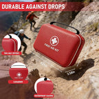 First Aid Kit - Smart Compartments Medical Kit, 2 Pack Large Capacity for Various Emergency Supplies, EVA Emergency Kit for Home, Car, Travel, Camping, Hiking, Office and Outdoor Emergencies