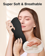MABAO Sleep Mask for Side Sleeper, Eye Mask for Sleeping Women Men, 3D Contoured Cup No Eye Pressure 100% Light Blocking Sleeping Mask with Adjustable Strap Night Blindfold Flight, Travel, Nap, Black